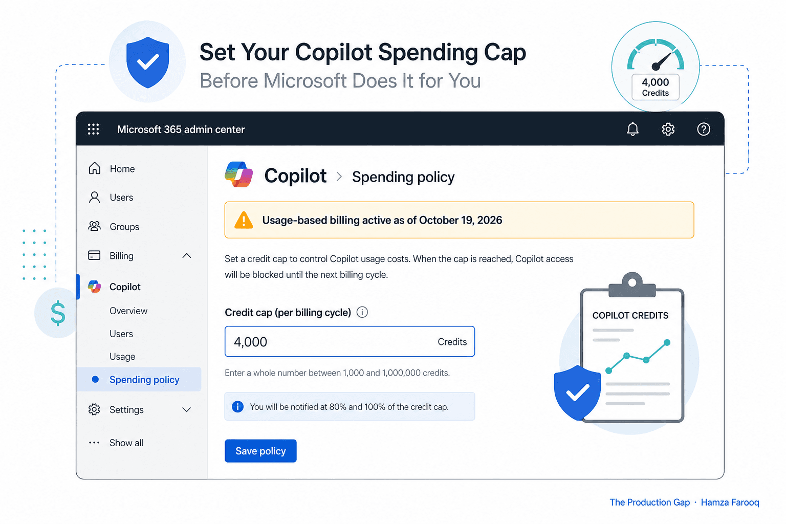 Copilot Usage-Based Billing Is Now Default: How to Set Your 4,000-Credit Spending Cap Before Microsoft Does It for You